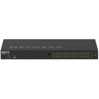 Vorderseite des AVM-C30 NETGEAR M4250 Switch mit 30x Netzwerkanschlüssen von Adder