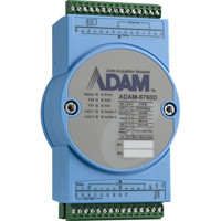 Leicht gedrehte Ansicht des ADAM-6760D intelligenten IoT I/O Gateway mit 8x SSR Relaisausgängen von Advantech