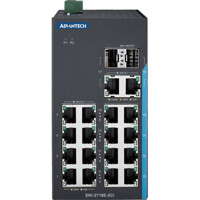 Front des EKI-2718E-2CI Unmanaged 18-Port Switch von Advantech