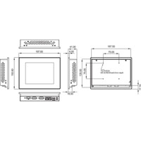PPC-306 EHL 6.5 Zoll Panel PC von Advantech Zeichnung