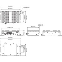 Zeichnung des WISE-6610 V2 industriellen LoRaWAN Gateways von Advantech