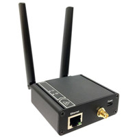 IDG400-0TE01 4G LTE Mobilfunkrouter mit GNSS von Amit mit 2x LTE Antennen