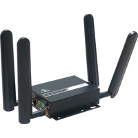  Dual-SIM 4G/5G Router mit einem 2.5 Gbps RJ45 PoE Port von Amit mit Antennen