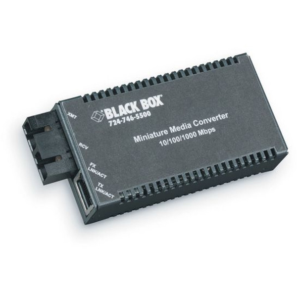 LGC125A-R4 kompakter Gigabit Ethernet zu Single-Strand Glasfaser Medien- und Datenratenkonverter von Black Box