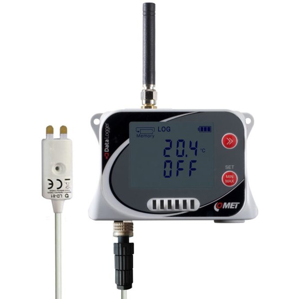 U3832G Comet System 4G IoT Temperatur-/Luftfeuchte Datenlogger mit einem Wasser Detektor