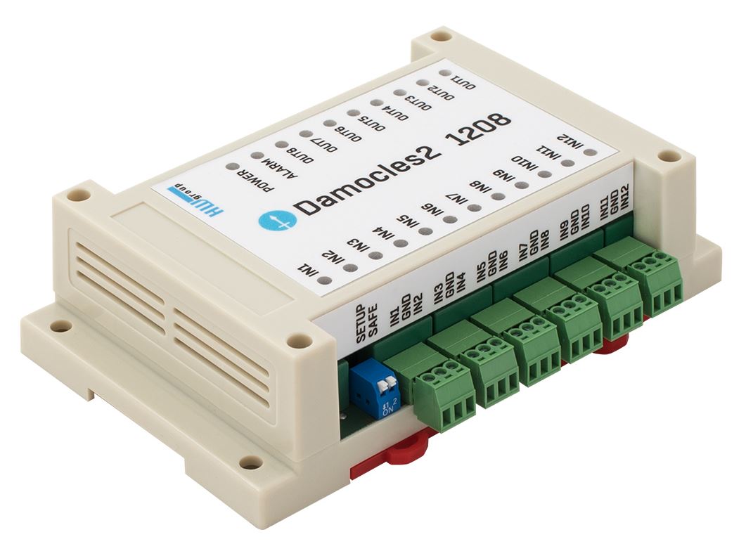 Damocles2 1208 Remote I/O Einheit mit 12 digitalen Eingängen und 8 digitalen Ausgängen