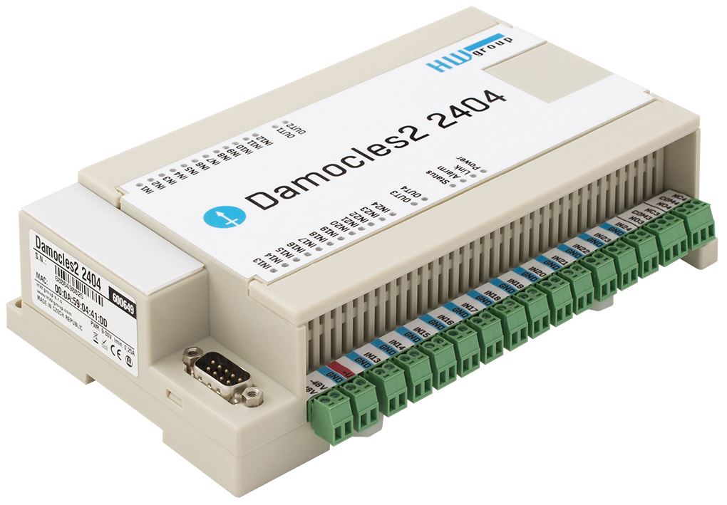 Damocles2 2404 Remote I/O Einheit mit 24 digitalen Eingängen und 4 digitalen Ausgängen