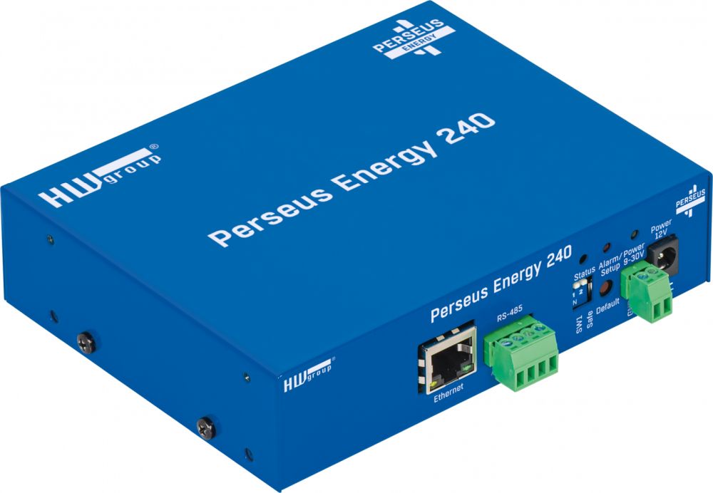 Perseus Energy 240 LAN Monitoring Lösung für RS-485 Modbus/RTU Sensoren von HW group