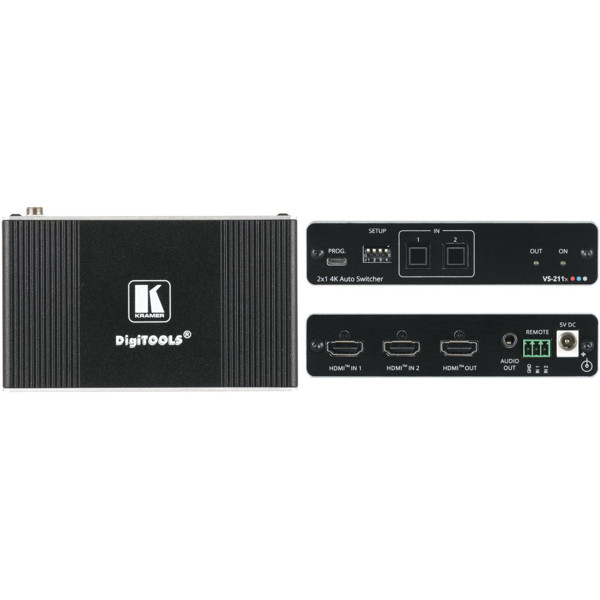 VS-211X Kramer Electronics 2x1 4K HDR HDMI Switch