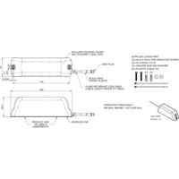 LPAL-460-7-42-5SP 450 MHz LTE IoT Antenne von Panorama Antennas Zeichnung LPAL-460-7-42-5SP 450 MHz LTE IoT Antenne von Panorama Antennas Zeichnung