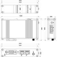 Zeichnung des DAP142 Wireless Access Point von Teltonika