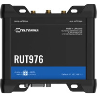 Top Ansicht des RUT976 industriellen 5G RedCap Router mit Wi-Fi, GNSS und Ethernet Ports von Teltonika