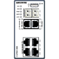 Image Frontansicht des L108-F2G-S2 Lynx DSS Managed Device Server/Switch von Westermo