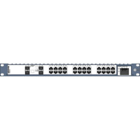 RedFox-5328-F4G-T24-LV Layer 2 Managed Rack Netzwerkswitch von Westermo Darstellung von vorne