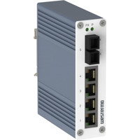 Seitliche Ansicht des SandCat-2305-F1-SM-T4-LV Unmanaged 5-Port Industrie Switch von Westermo